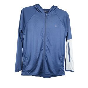 Balance Collection Boys Full Zip Hoodie Jacket Navy Blue Activewear M (10-12)